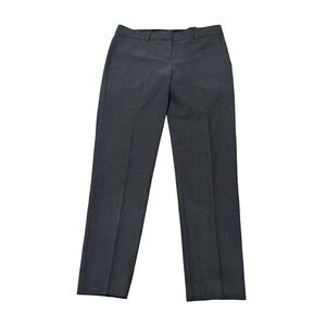 Theory Pants Women's 4 Gray Dress Trousers Ankle Work Career Office Stretch